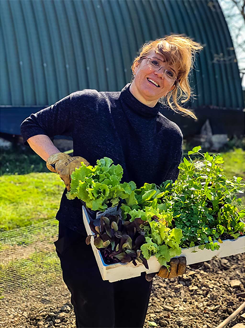 Anna e l’insalata | FATTORIA MARIA